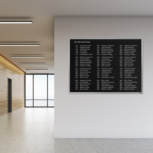 AARCO Framed Wall Mounted Letter Board & Reviews Wayfair